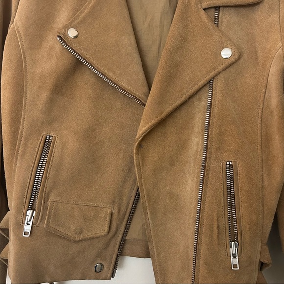 OAK NYC Tan Suede Women's Jacket - Picture 3 of 8